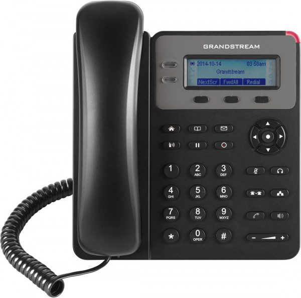 Black phone with blue screen showcasing cloud-based PBX services and telecommunication services for modern business solutions