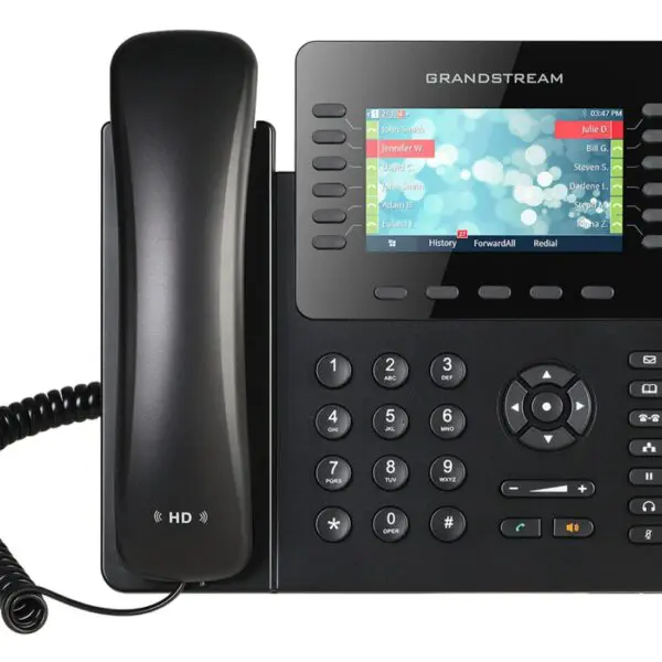 PBX Services in Georgia: Black Phone on White Background - VoIP Phone Services in Alpharetta for Outbound Customer Service Solutions in Georgia