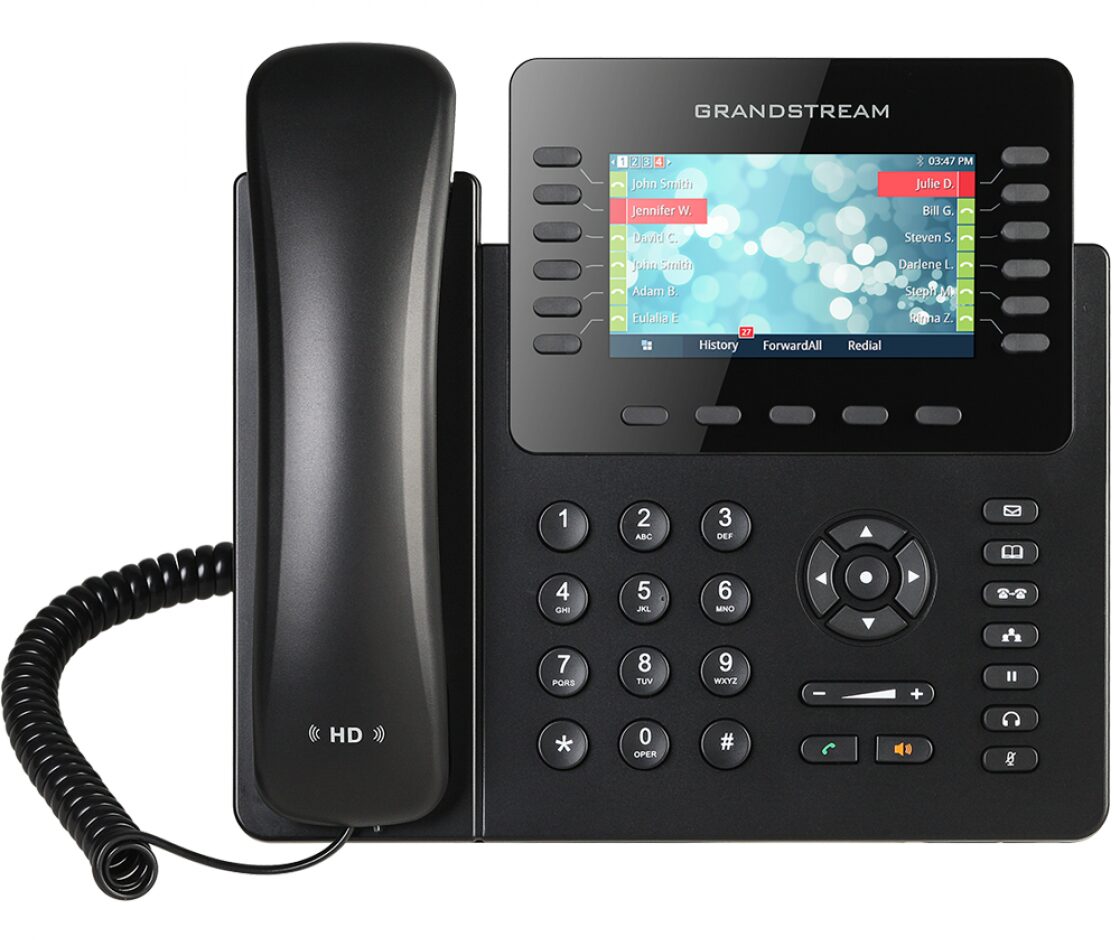 PBX Services in Georgia: Black Phone on White Background - VoIP Phone Services in Alpharetta for Outbound Customer Service Solutions in Georgia